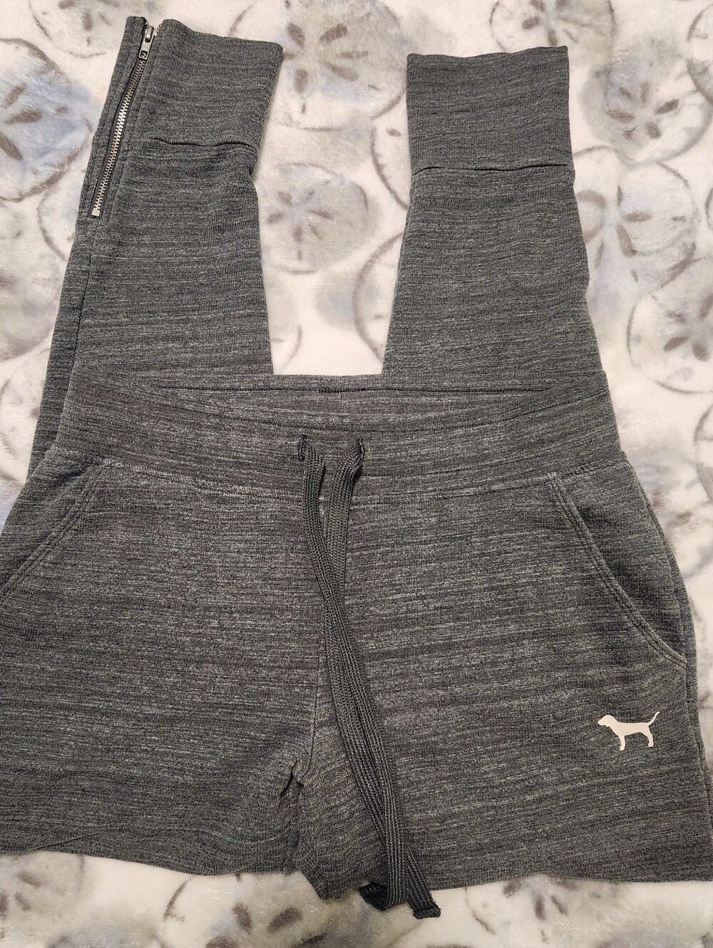PINK Victoria's Secret Gray Knit Drawstring Joggers